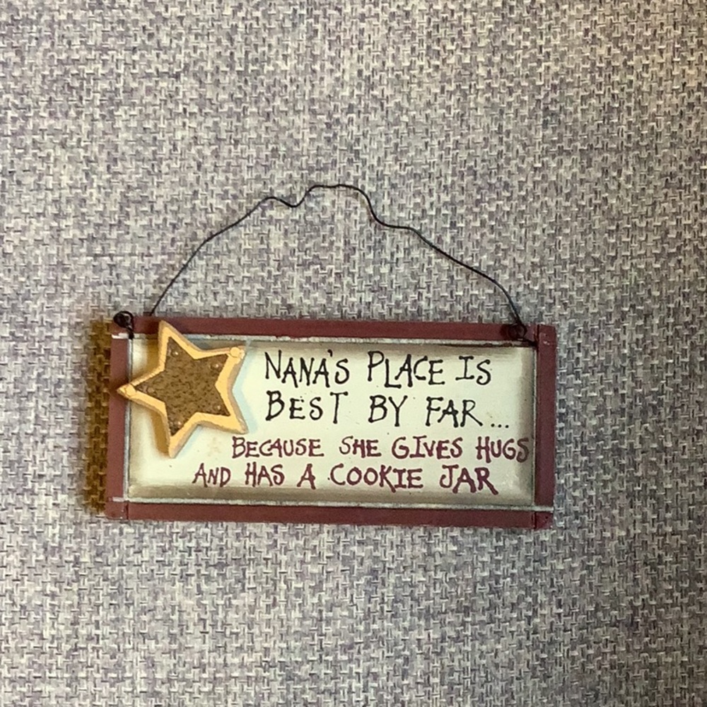 Nana's Place Is Best By Far - Decorative Wall Hanging Sign